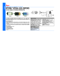 Thumbnail of document Data Sheet - OLS Optitrol Optical Level Switch